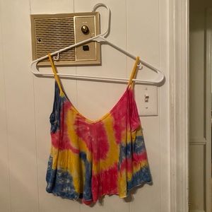 flowy tie dye tank
